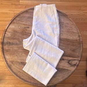H&M, Linen-like Stylish Cream color Slacks Pants. Size 4